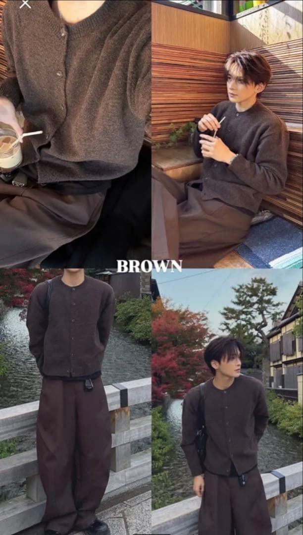 RADIANT Cropped round cardigan　らんくん　嵐くん