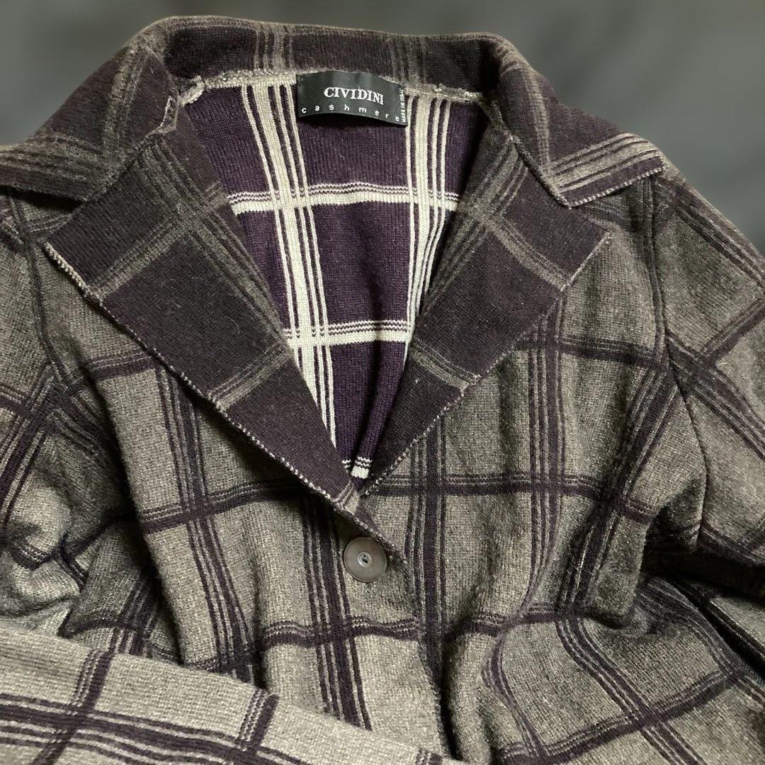 CIVIDINI 100%カシミヤ テーラードジャケット 42