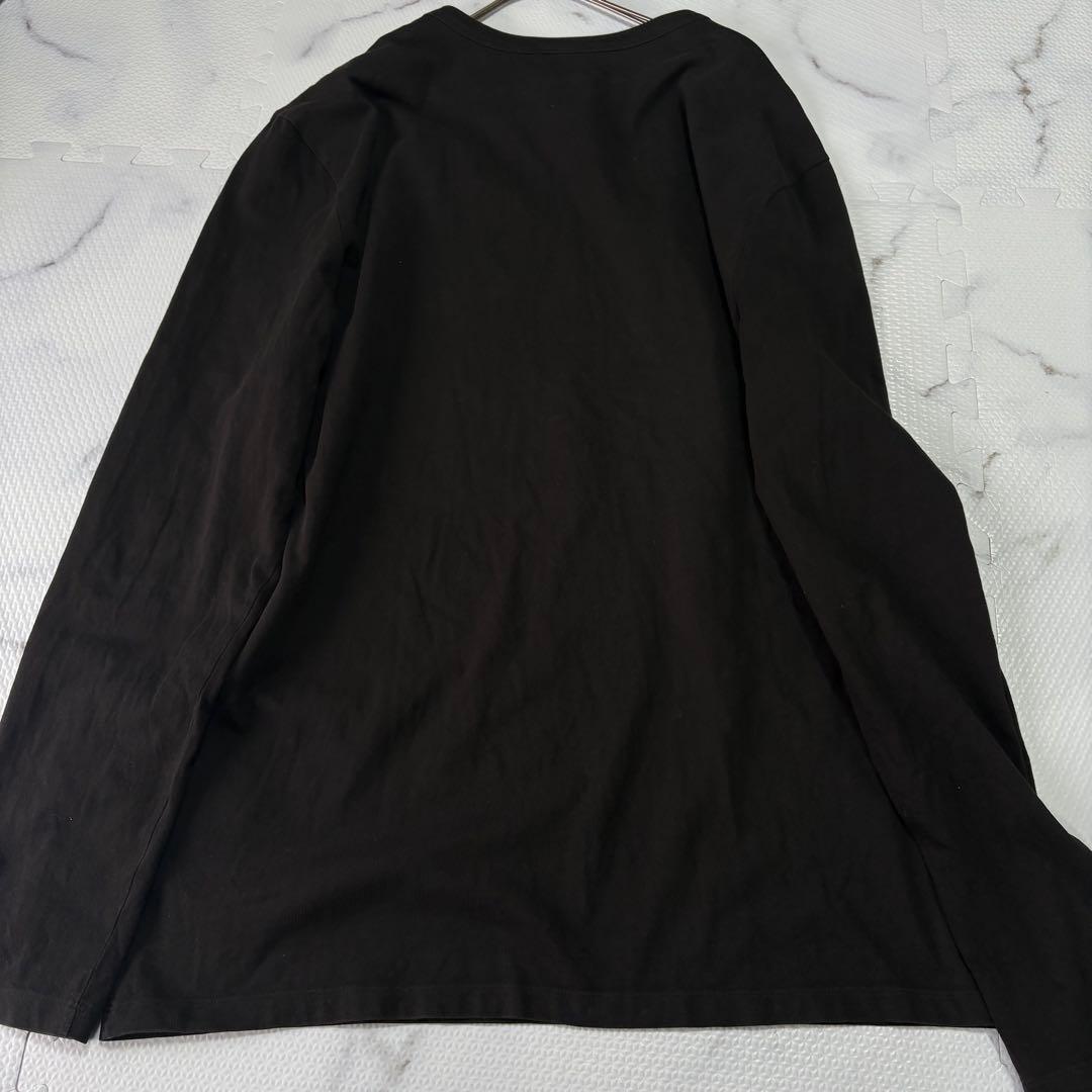 ✨大人気✨ MONCLER（モンクレール）黒 ロンT長袖カットソー胸ロゴXXL