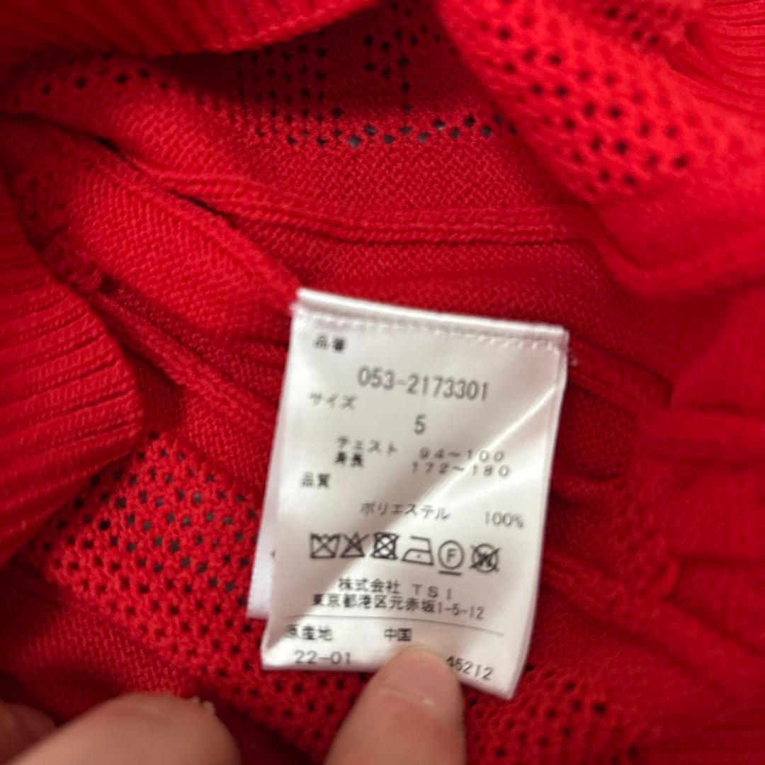 【未使用】PEARLY GATES レッド Vネック ベスト サイズ5