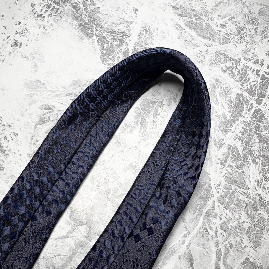 ✨未使用級✨ LOUIS VUITTON モノグラム ネイビー 人気 ネクタイ