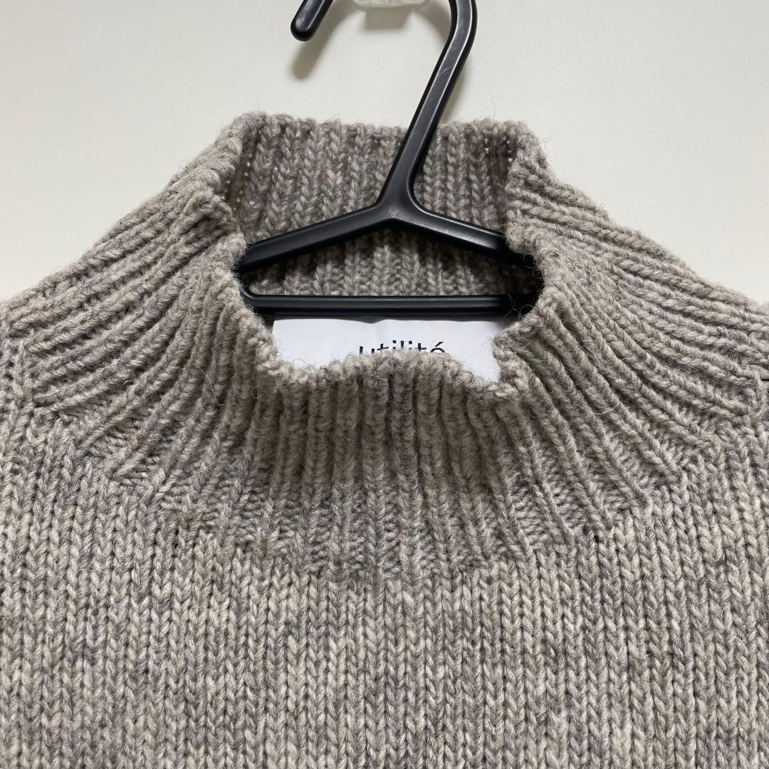 【極美品】utilite ユティリティーニットベスト