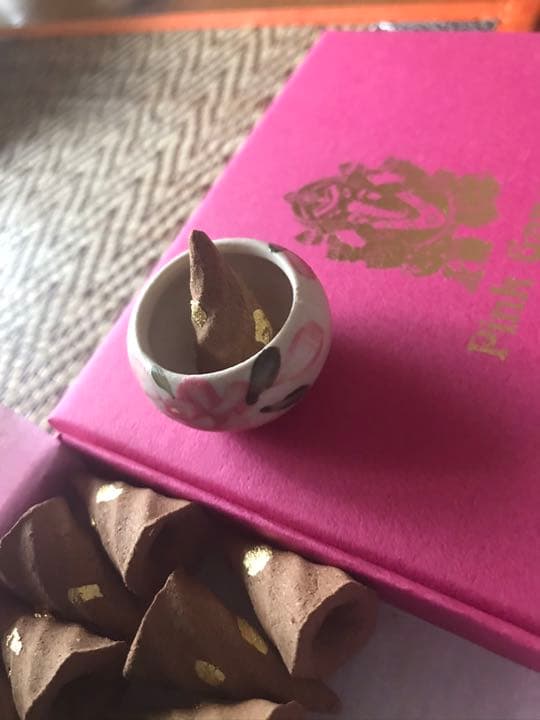 竹のお香　ピンクガネーシャ