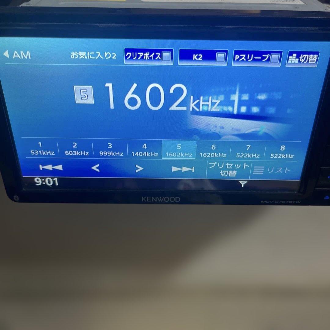 【ジャンク品】 KENWOOD カーナビ MDV-D707BTW