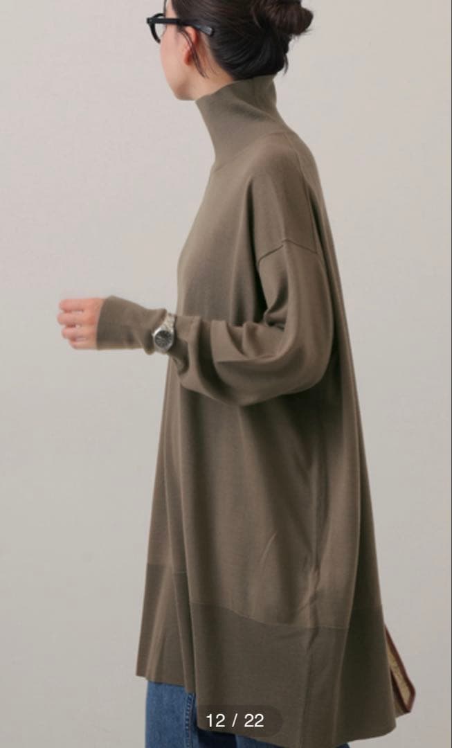 新品未使用！IENA Grossy タートルネックプルオーバー