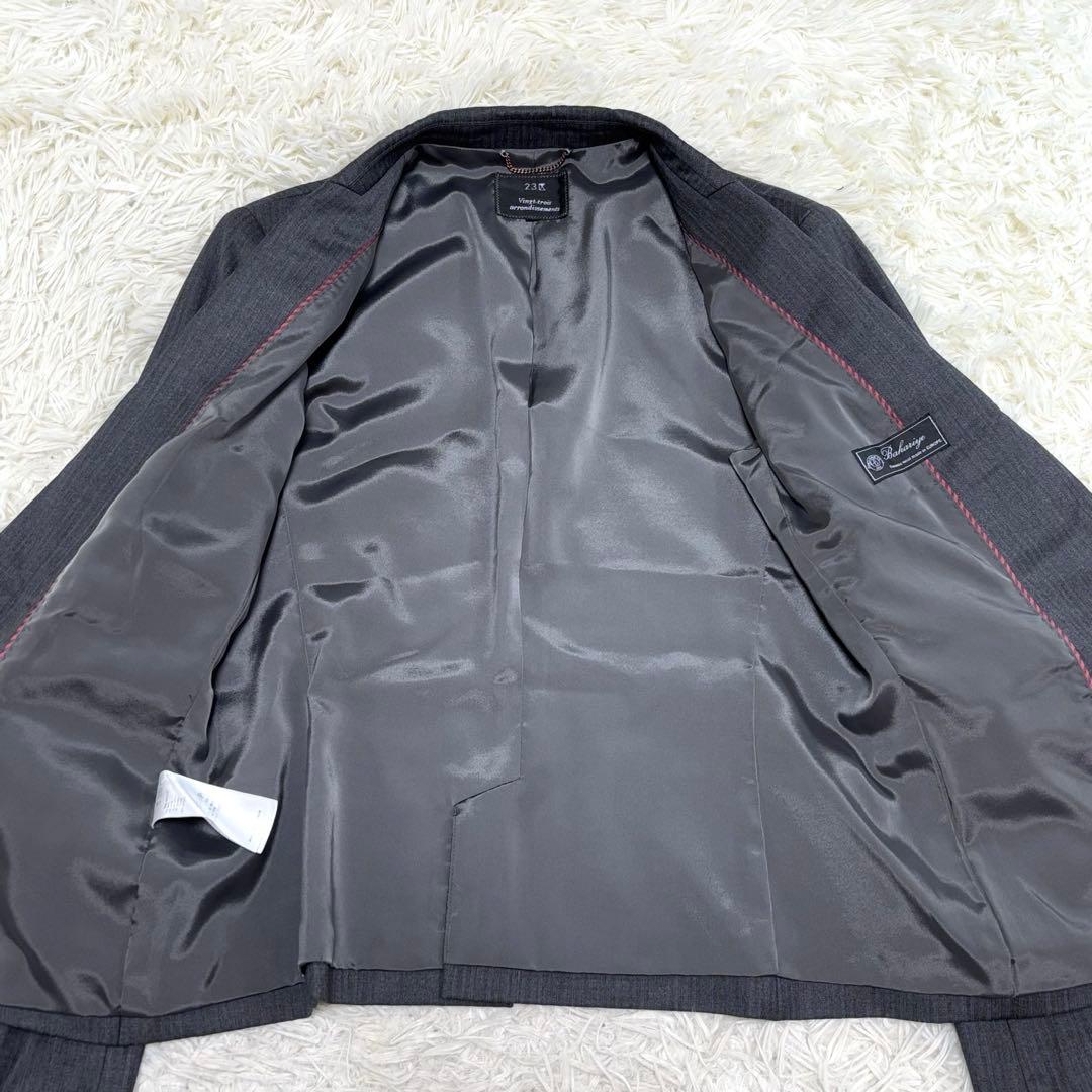 23区　ファインネスウール　スカートスーツ　高級生地　42号　XL