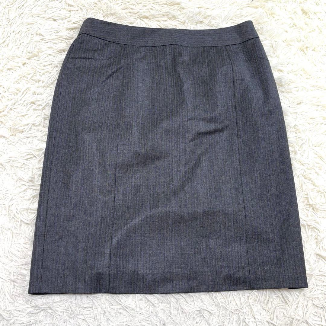 23区　ファインネスウール　スカートスーツ　高級生地　42号　XL