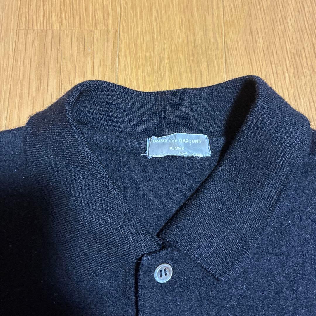 90s comme des garcons homme 縮絨ニット ポロ