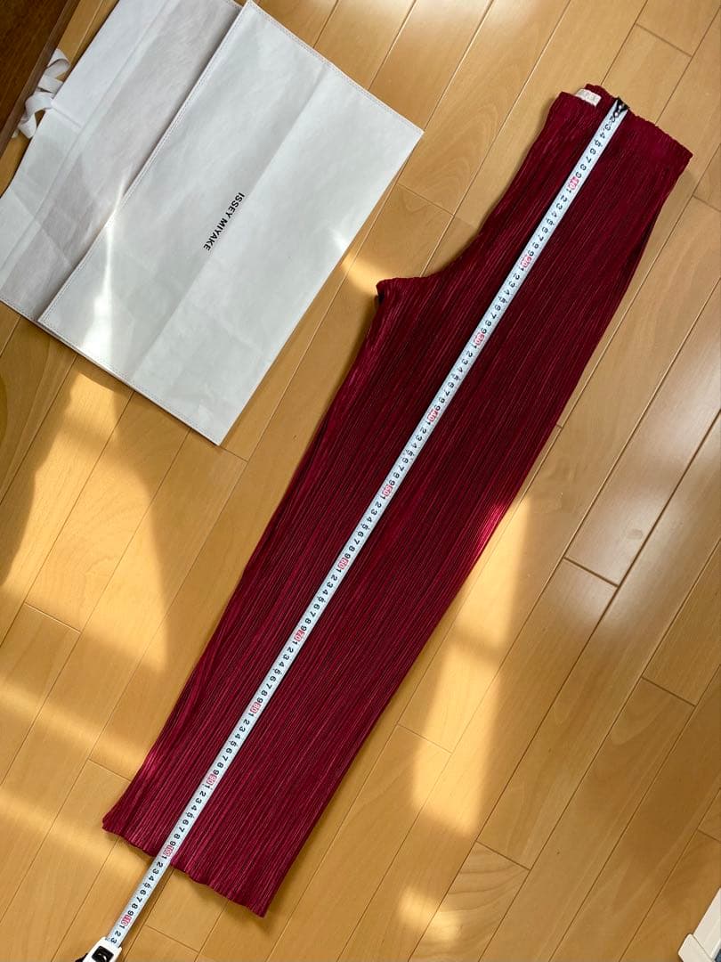 PLEATS PLEASE ベルベット ベロア パンツ