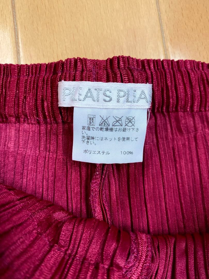 PLEATS PLEASE ベルベット ベロア パンツ