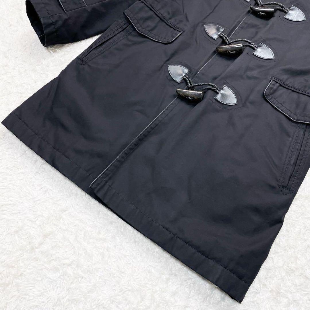 未使用級BURBERRY ノバチェック　極暖　ダッフルコート 　ブラック　大人気