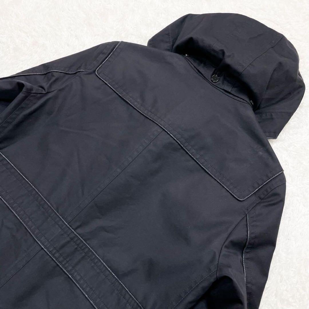 未使用級BURBERRY ノバチェック　極暖　ダッフルコート 　ブラック　大人気