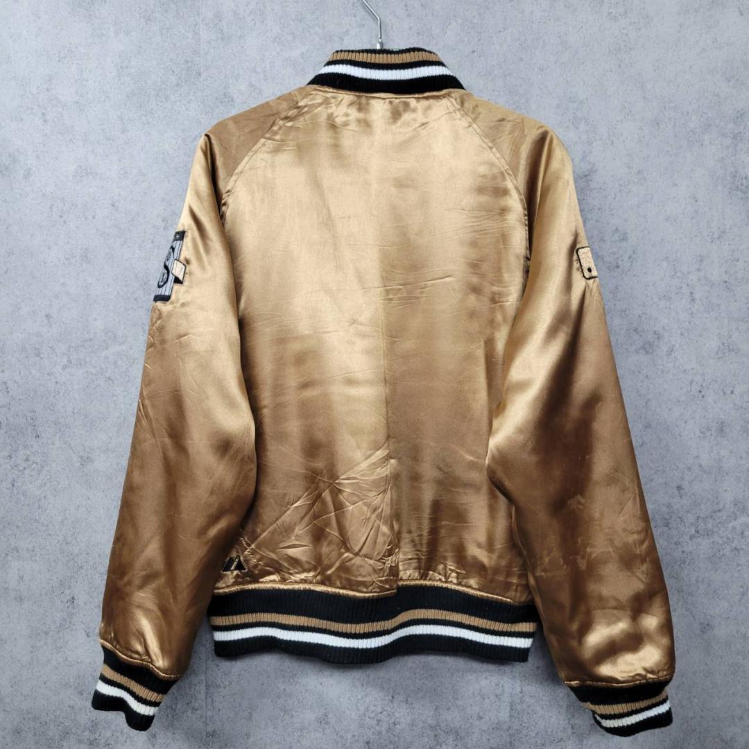 【90s 古着】MLB シカゴホワイトソックス 刺繍 中綿 ナイロンスタジャン