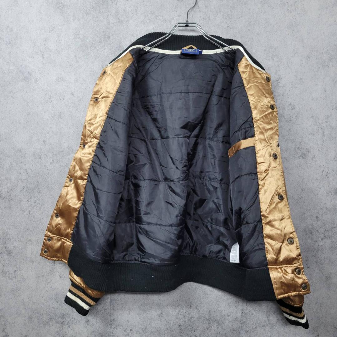 【90s 古着】MLB シカゴホワイトソックス 刺繍 中綿 ナイロンスタジャン