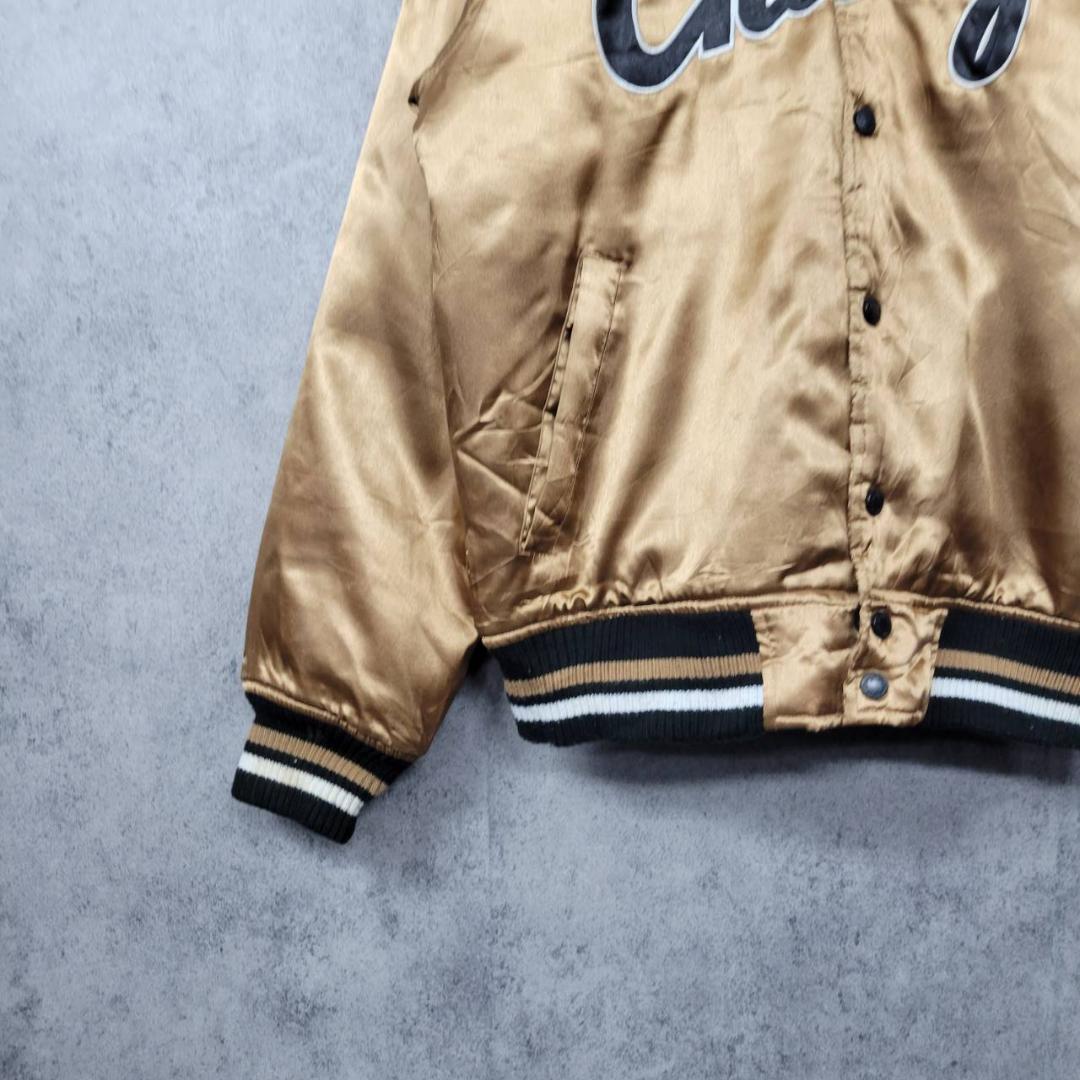 【90s 古着】MLB シカゴホワイトソックス 刺繍 中綿 ナイロンスタジャン