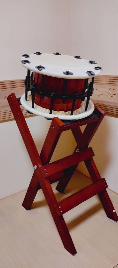 締太鼓　木製胴体 スタンド付き　即購入✖️