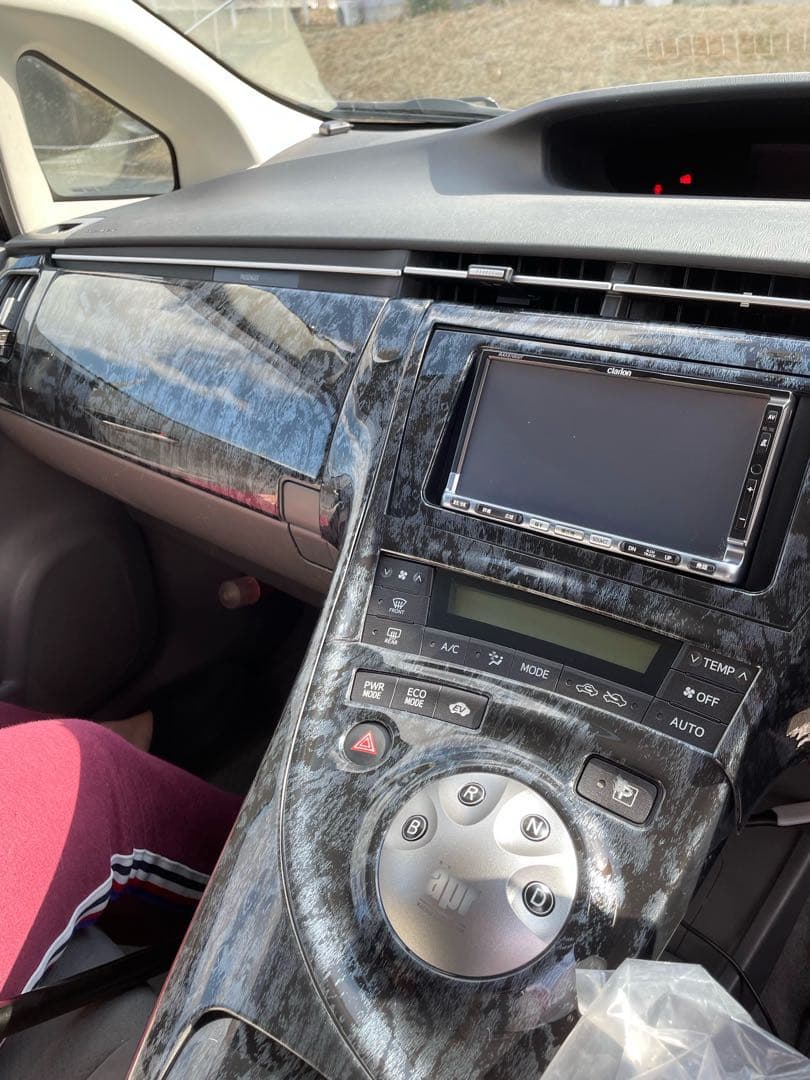 プリウス ZVW 30系　インテリアパネル 黒木目調