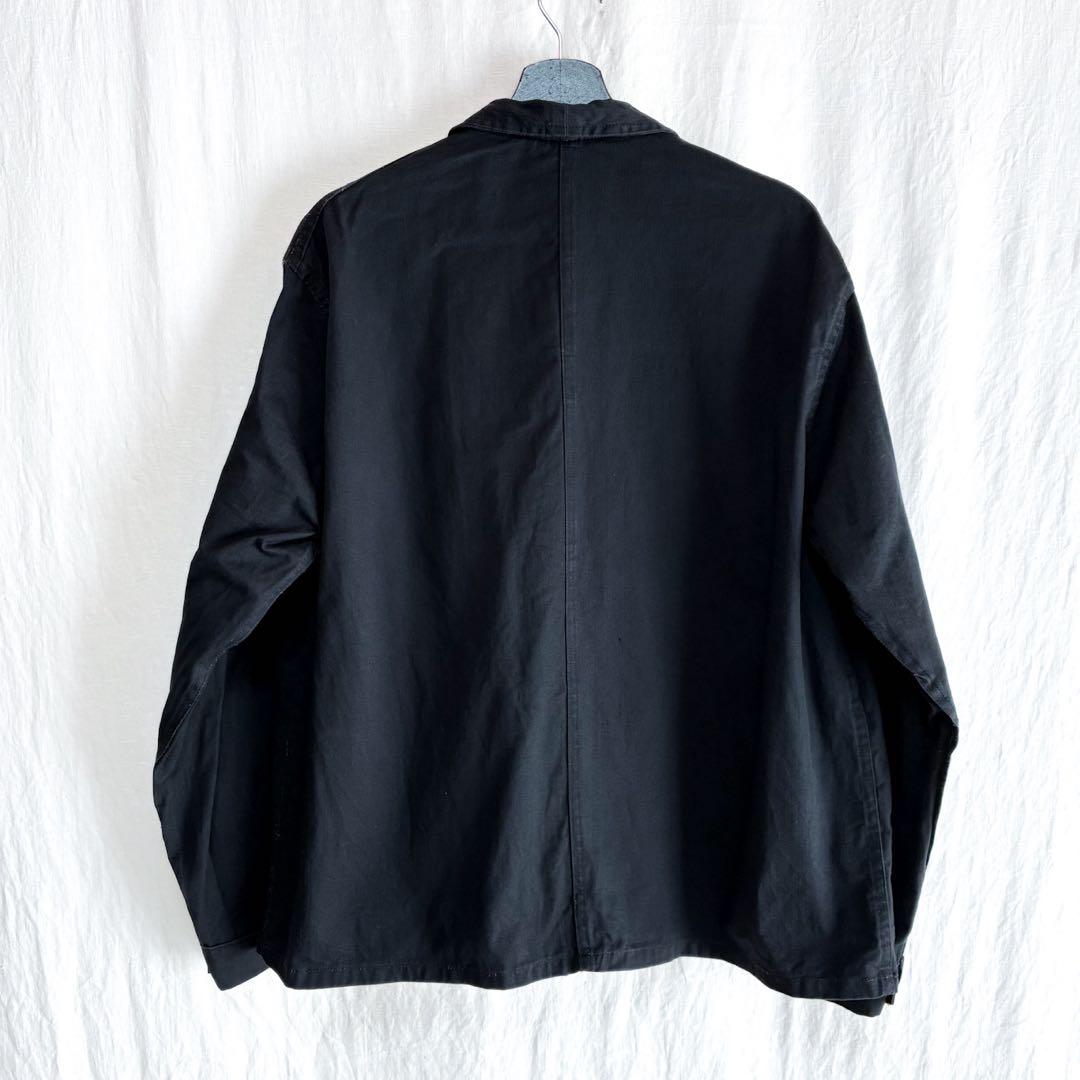 良品 フランス ヴィンテージ 丸襟 HBT ワークジャケット カバーオール