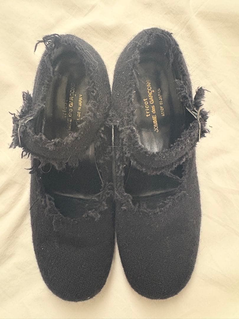 comme des GARCONS tricotストラップシューズ