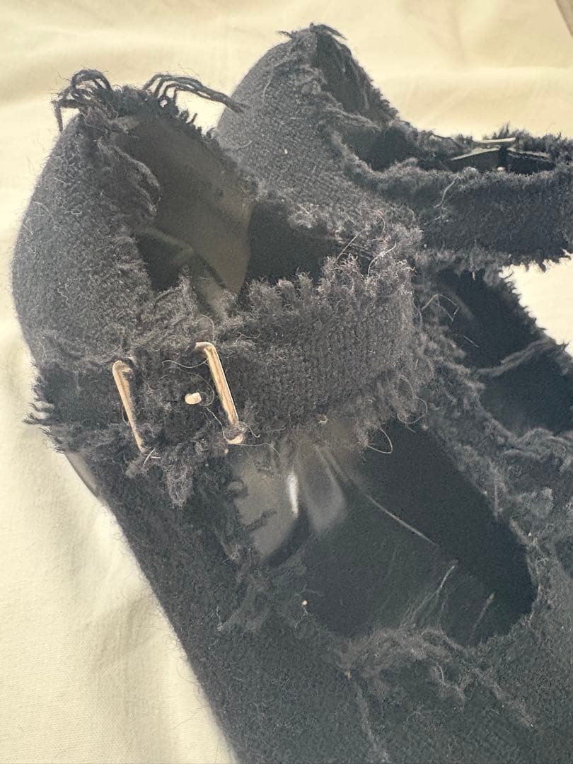 comme des GARCONS tricotストラップシューズ