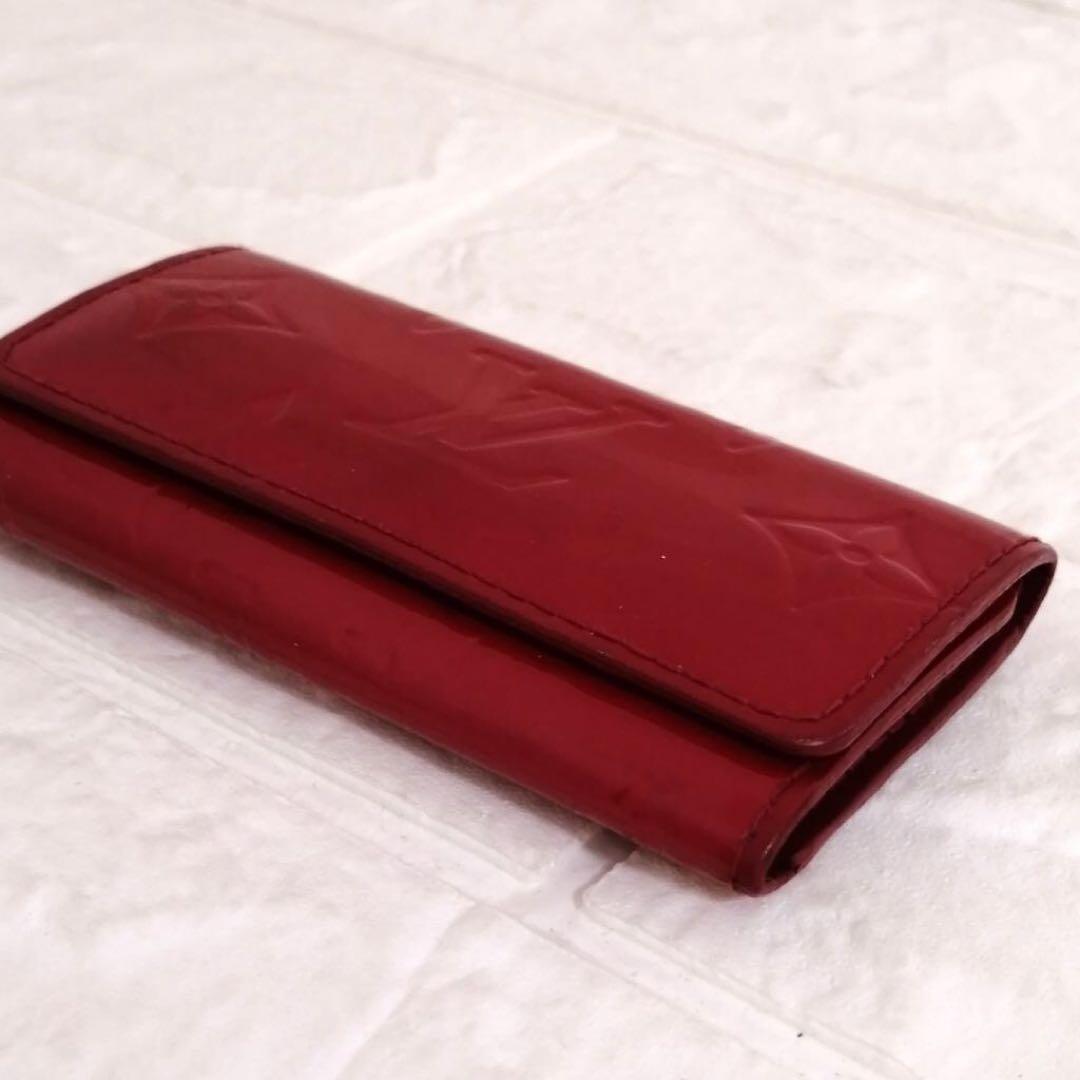 きゅうり　LOUIS VUITTON ヴェルニ　4連キーケース　レッド