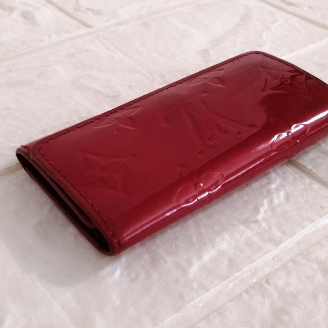 きゅうり　LOUIS VUITTON ヴェルニ　4連キーケース　レッド