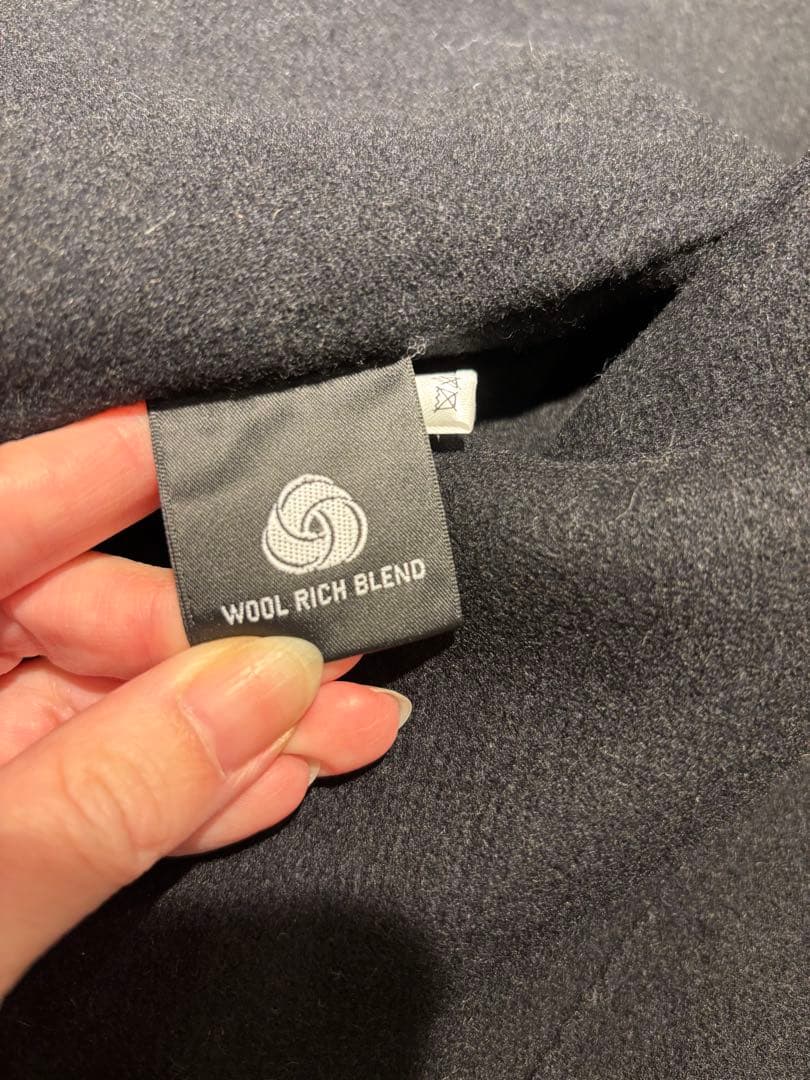 ※値下げ不可※ ánuans Vウールダブルクロスリバーショートジャケット　黒