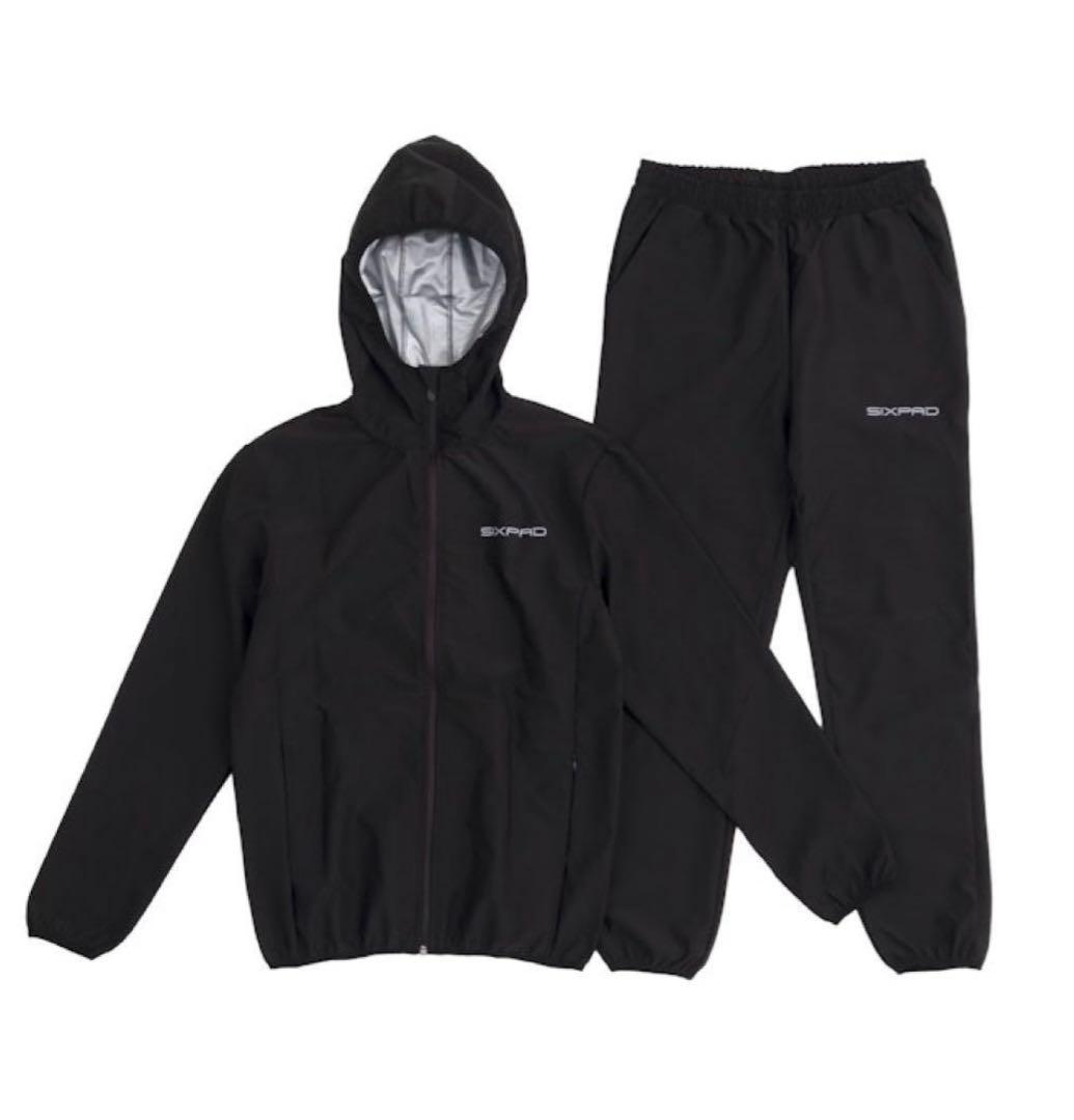SIXPAD サウナスーツ 黒 ジャケット パンツセット 上下セット L