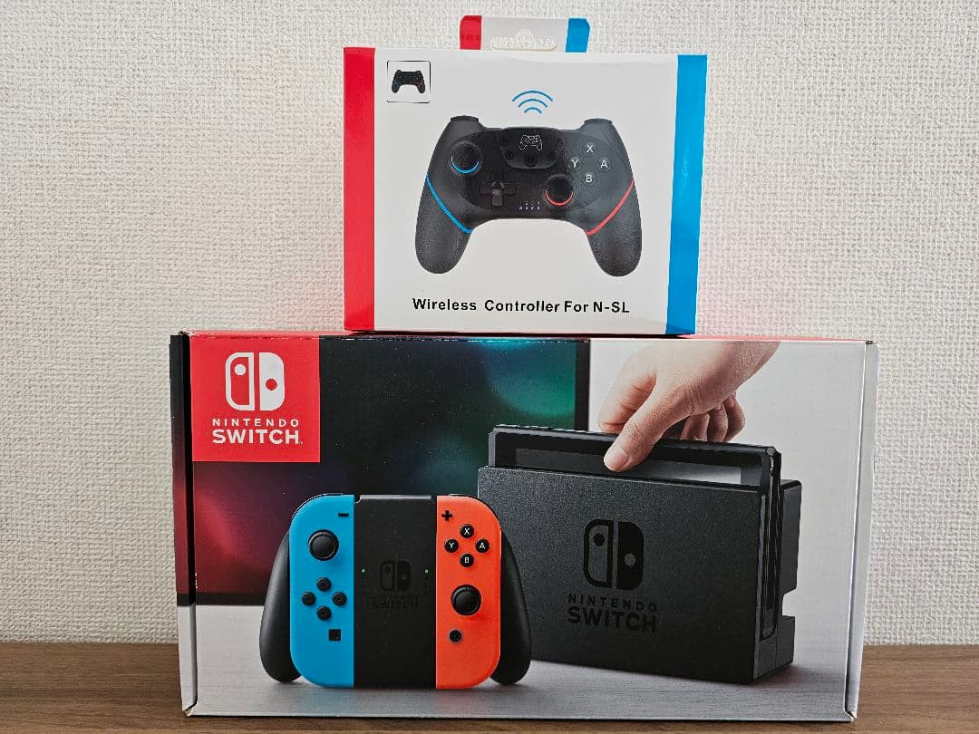 Nintendo Switch本体 ネオンブルー/ネオンレッド 連射プロコン付き