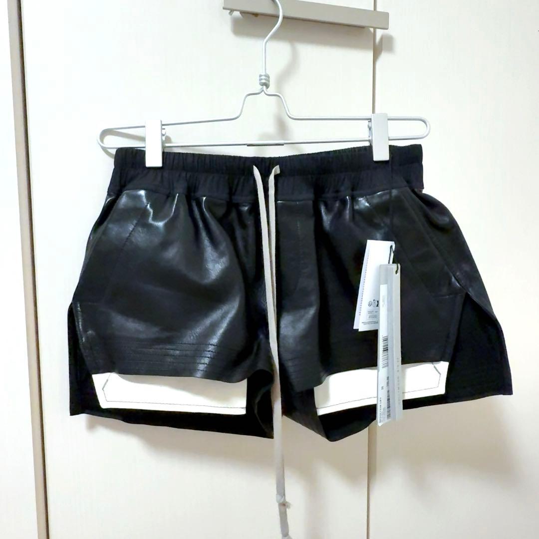 Rick Owens Fog レザーショートパンツ 38