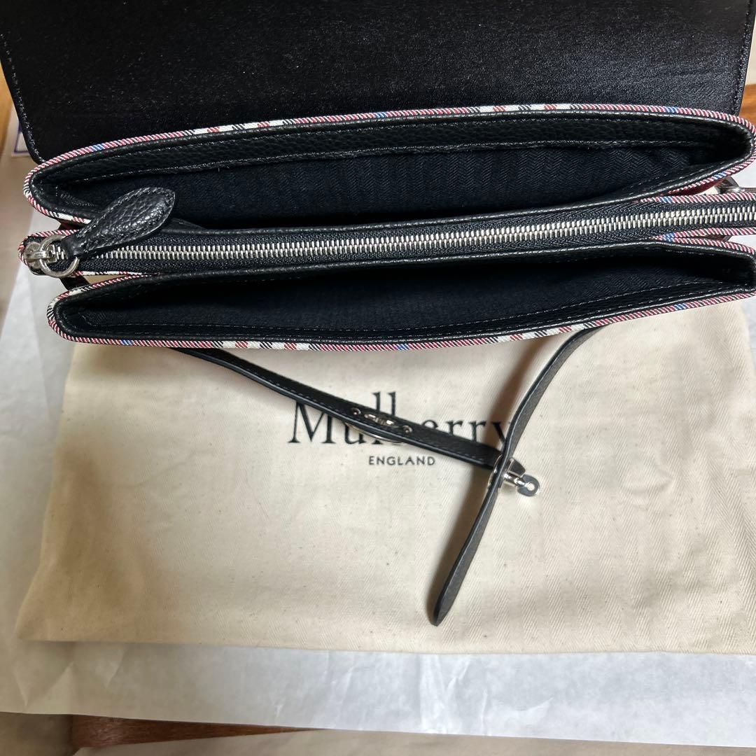 再値下げしましたMulberry チェック ショルダー付バッグ