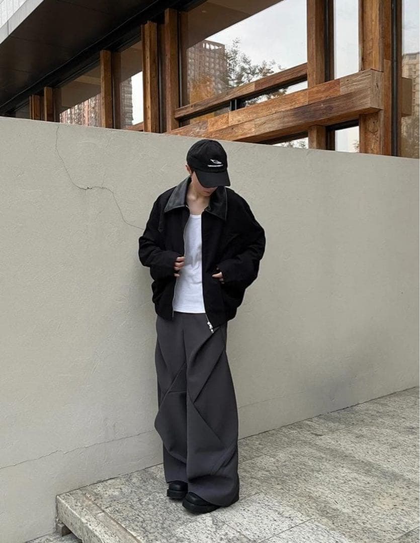 BAOVICTO 23SS 変形ワイドパンツ　グレー　M