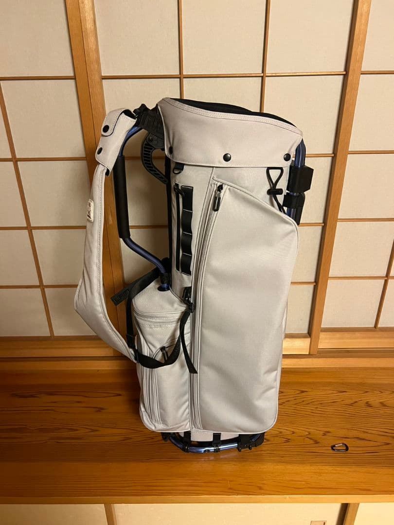 【極美品】ARMOURAN キャディバッグ●9型 グレー・ベッドカバー付き‼️