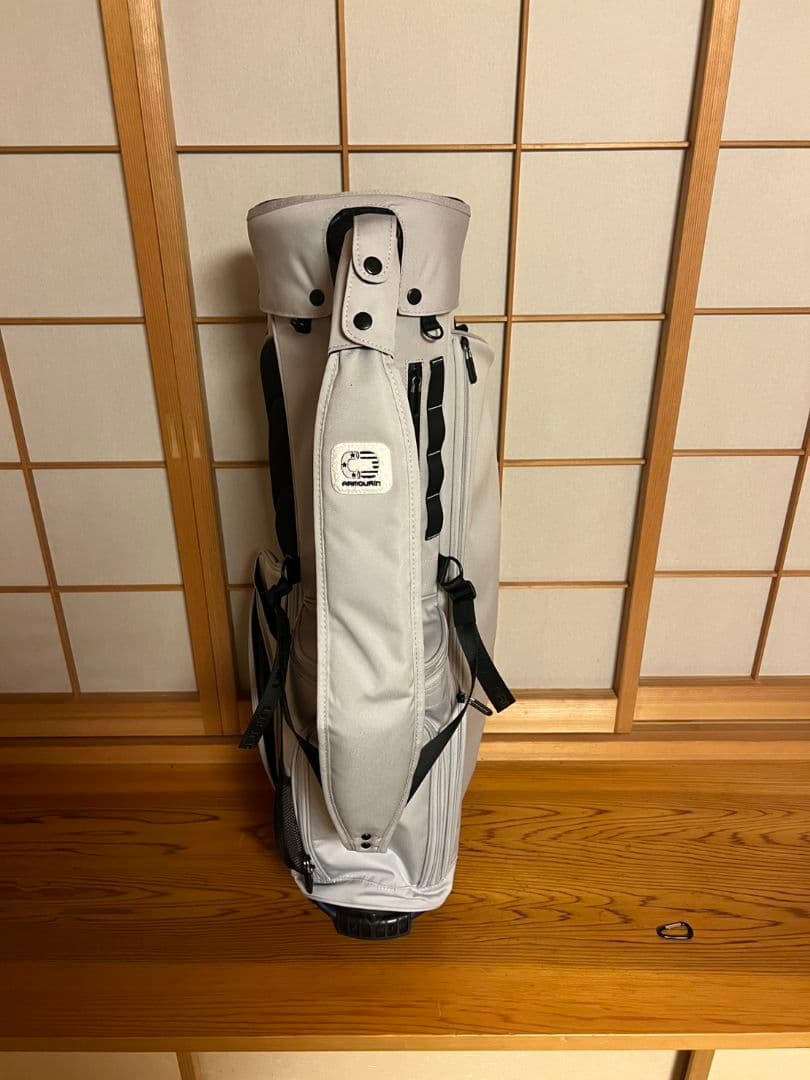 【極美品】ARMOURAN キャディバッグ●9型 グレー・ベッドカバー付き‼️