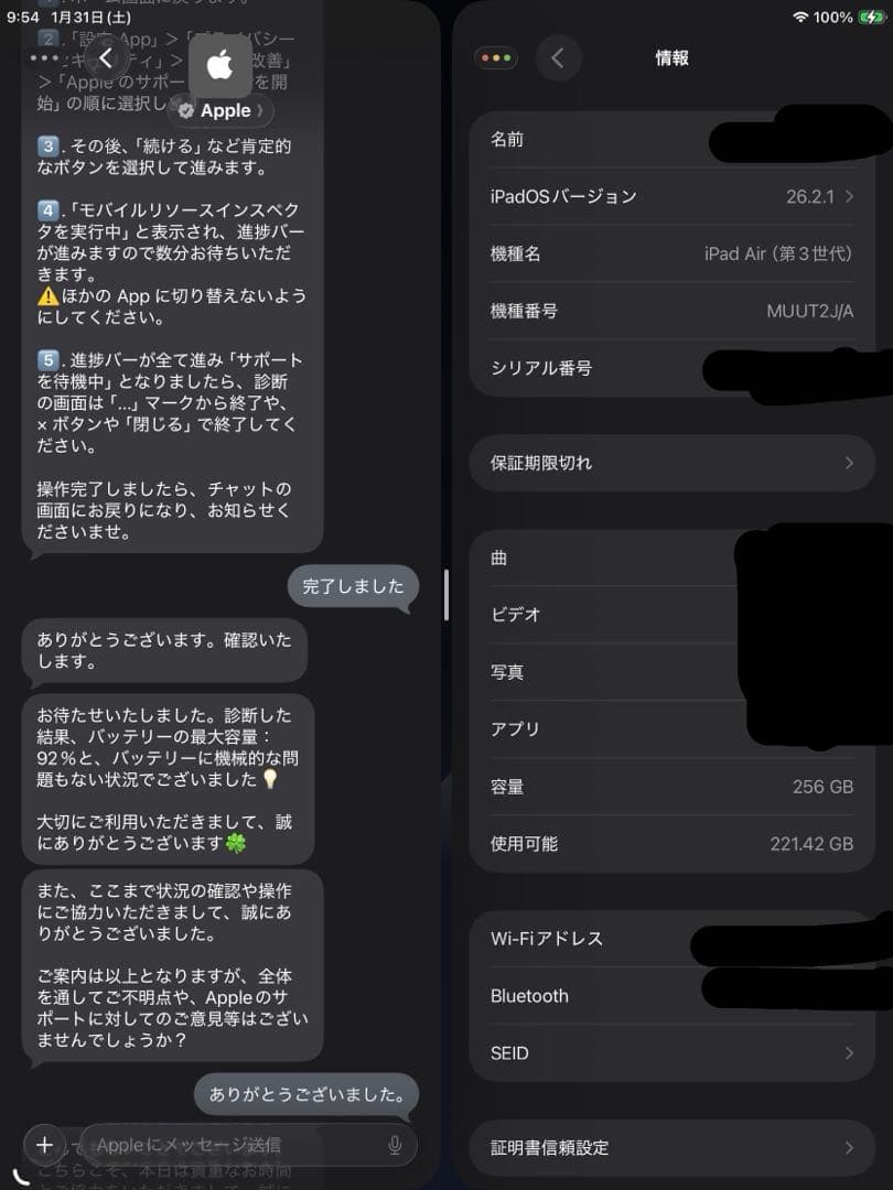 iPad Air 第3世代 256GB ゴールド Apple Pencil付