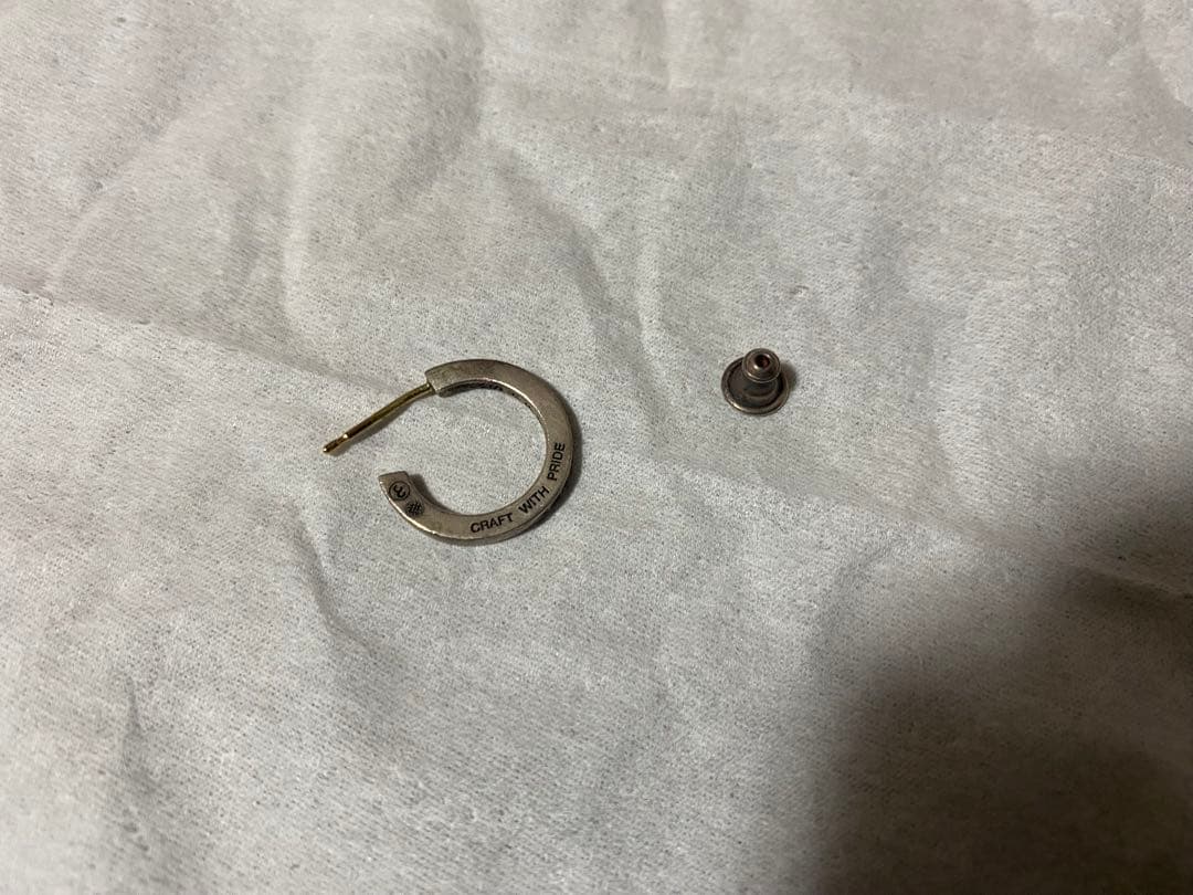 careering neighborhood フープピアス（シルバー）（片耳用）