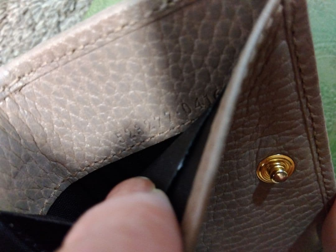 GUCCI ミ二財布 レザー 三つ折り財布 GGマーモント