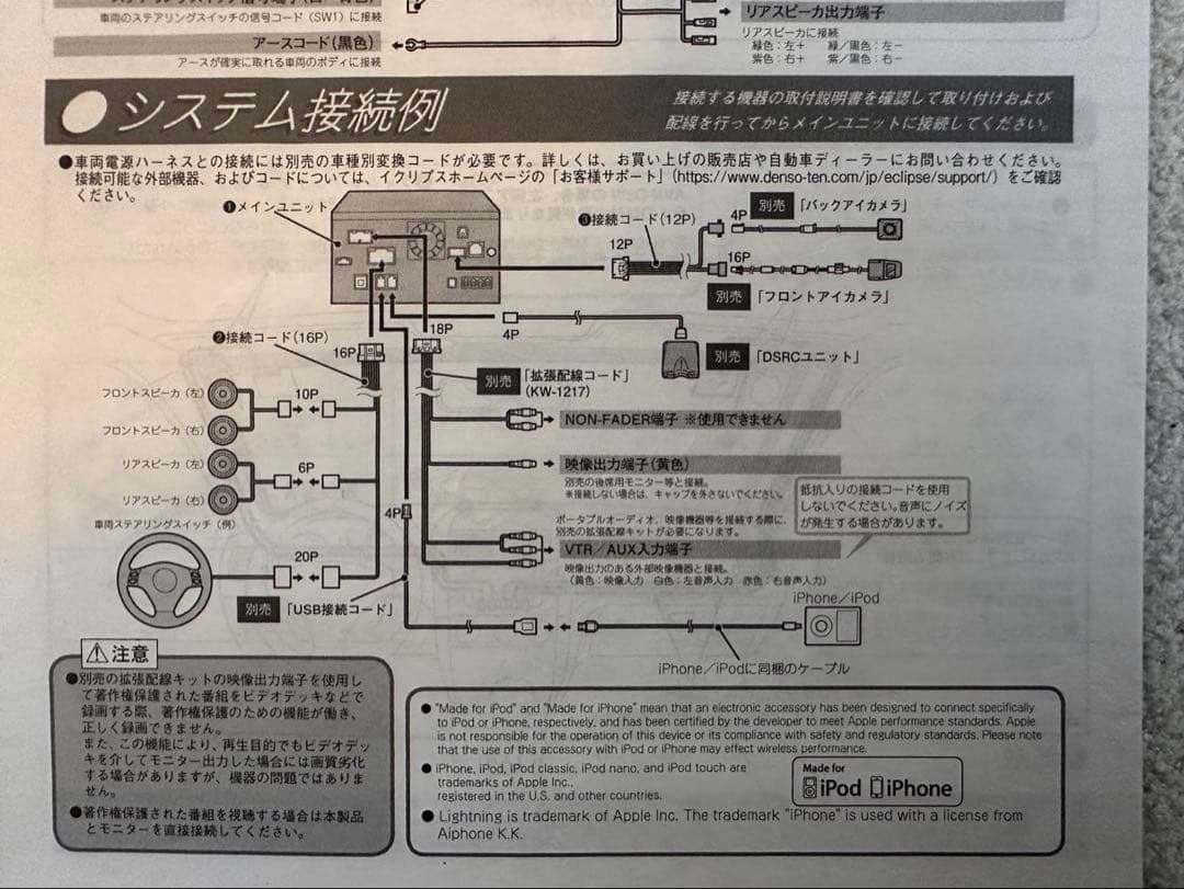 ECLIPSE カーナビ　AVN-R8W