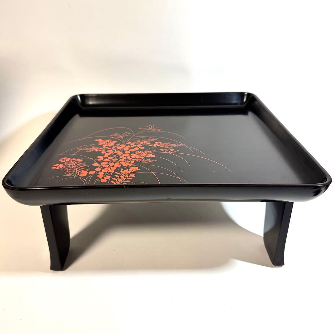 大内人形5点&紀州雛1点 木製漆塗り台付