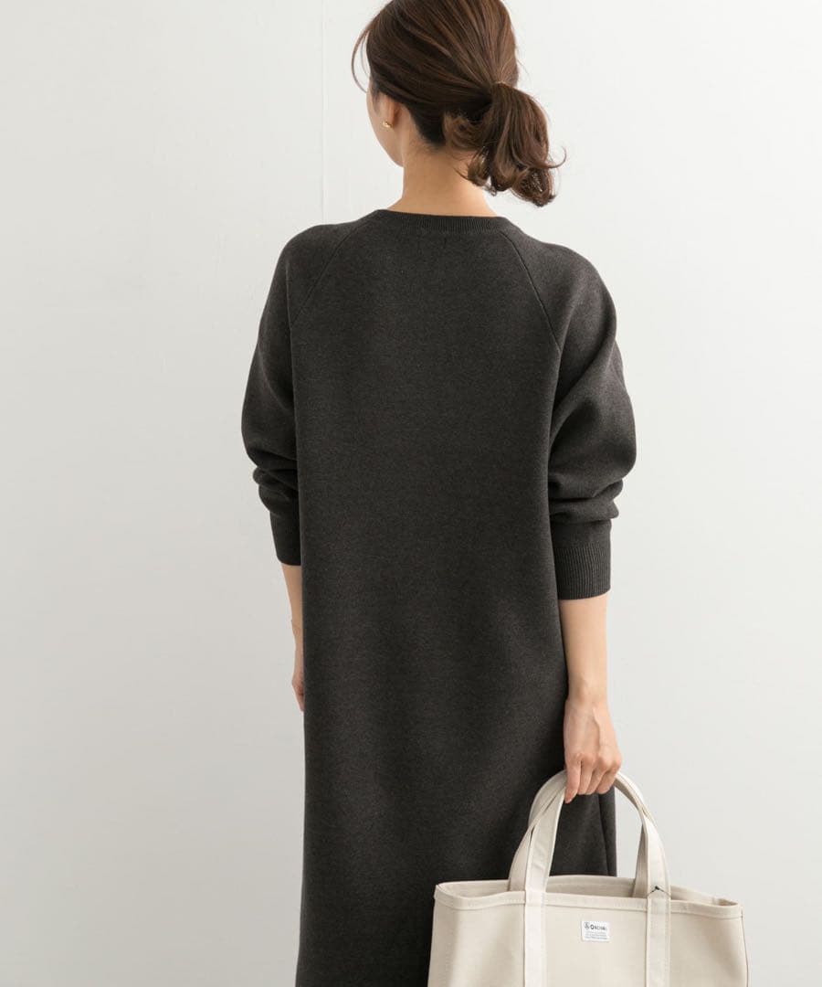 ★新品未使用タグ付き★UR DOORS＊スウェットライクニットワンピース