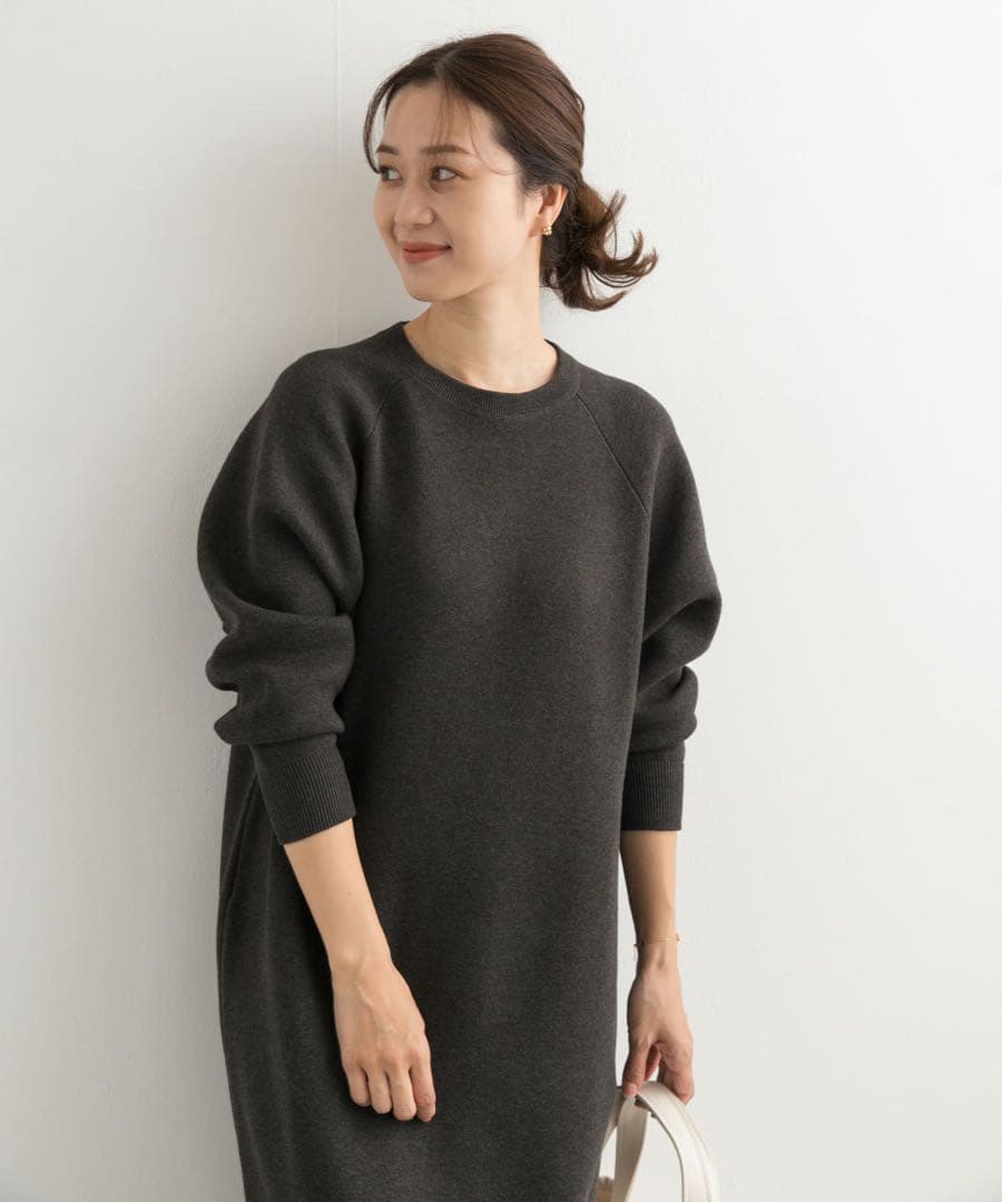 ★新品未使用タグ付き★UR DOORS＊スウェットライクニットワンピース