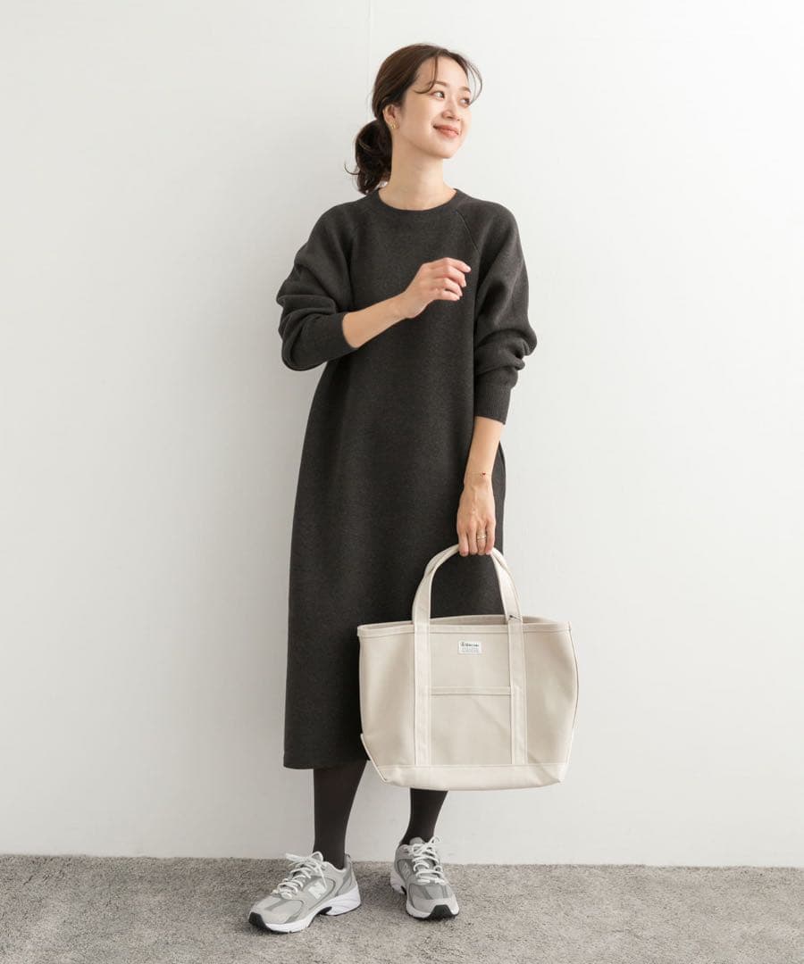 ★新品未使用タグ付き★UR DOORS＊スウェットライクニットワンピース