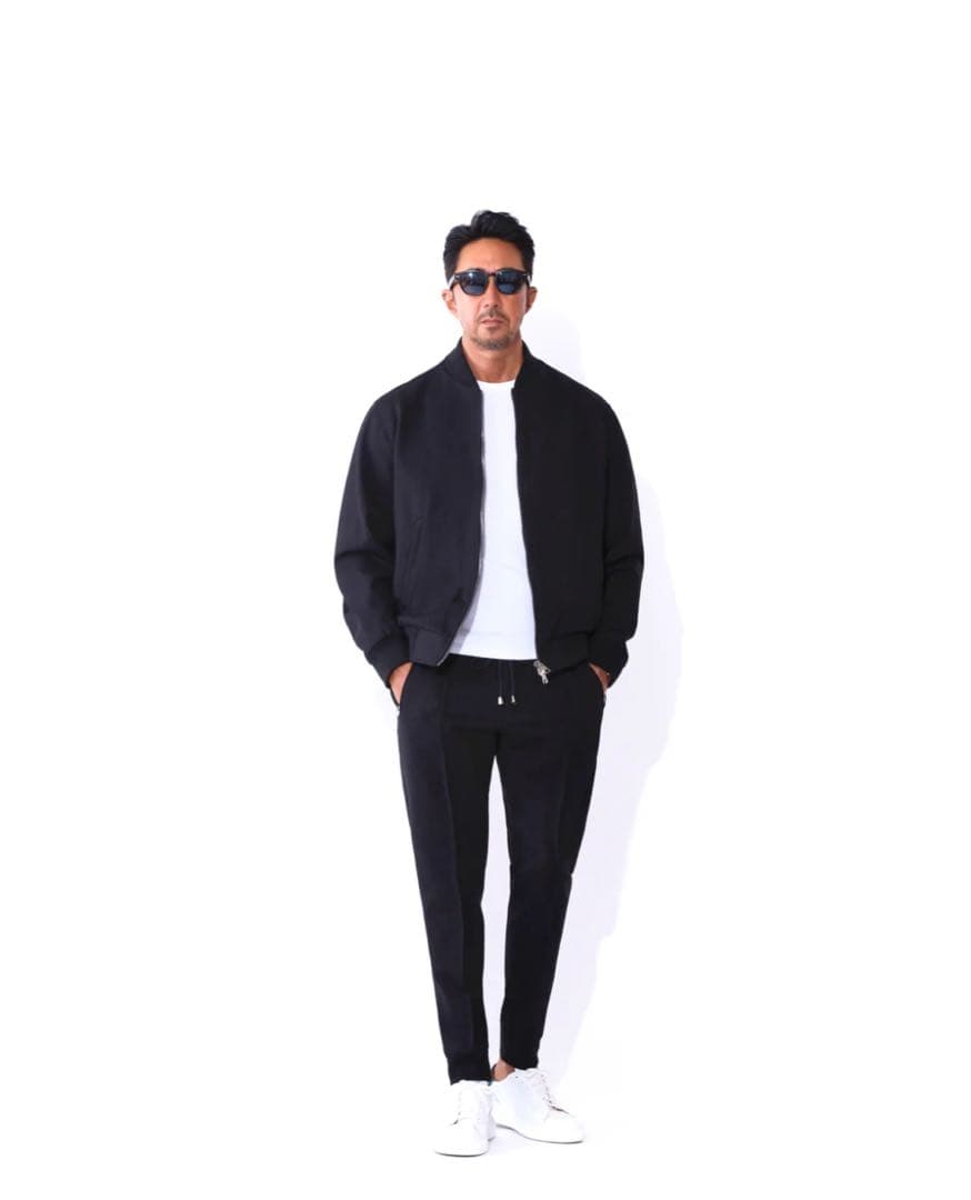 美品★giab's ARCHIVIO MSH/R ジョガーパンツ48ブラック