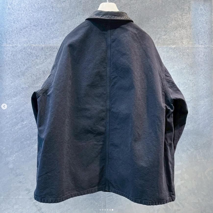 【25AW】H BEAUTY&YOUTH フェードレザーカラーカバーオールOvy