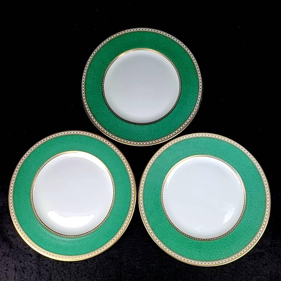 ◎美品◎ウェッジウッド　ユーランダー　パウダー　グリーン　プレート 大皿　2枚