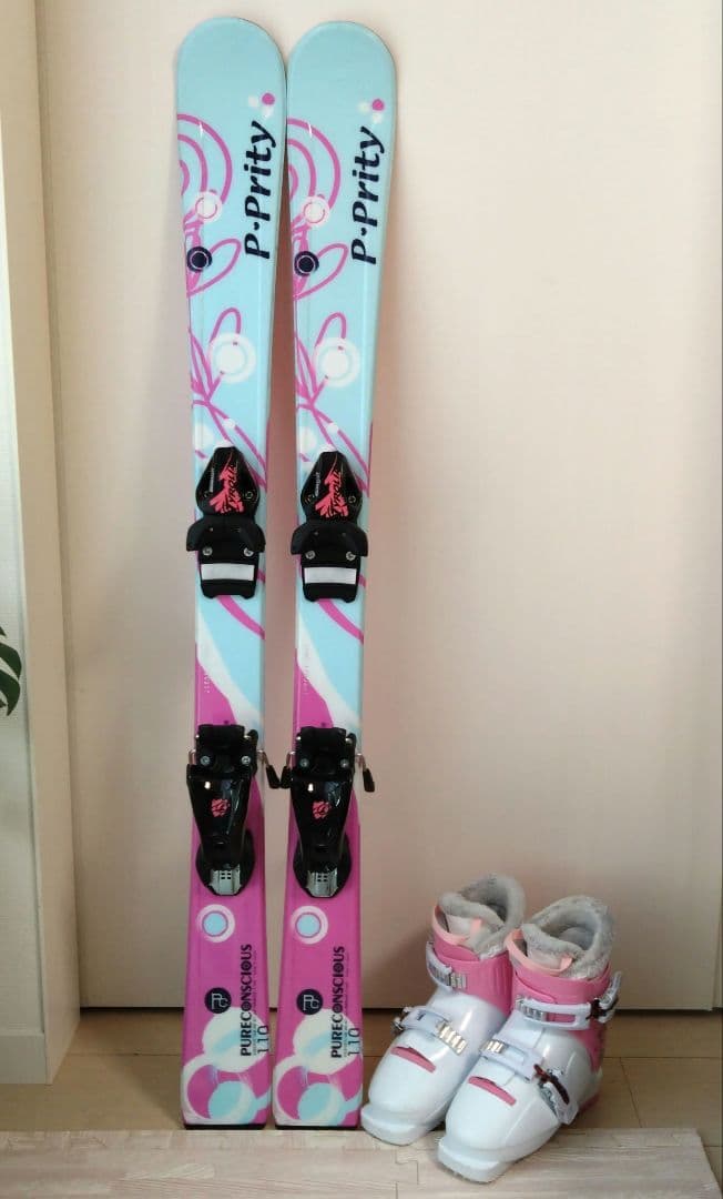 ピュアコンシャス　スキー板　110cm　HELD ブーツ　19cm　セット