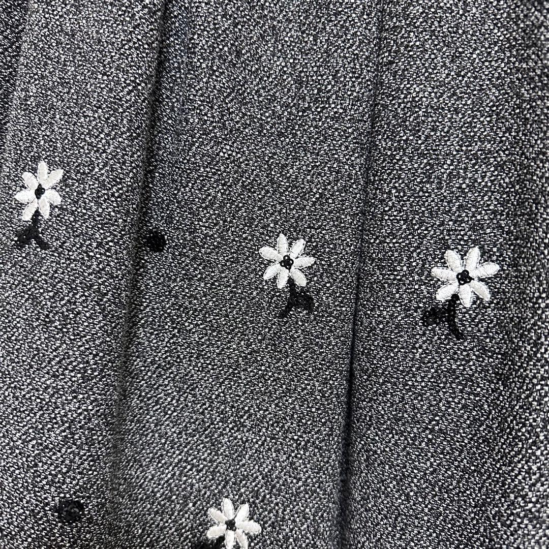 【美品】エムズグレイシー38　スーツ　花刺繍スパンコール　セレモニー