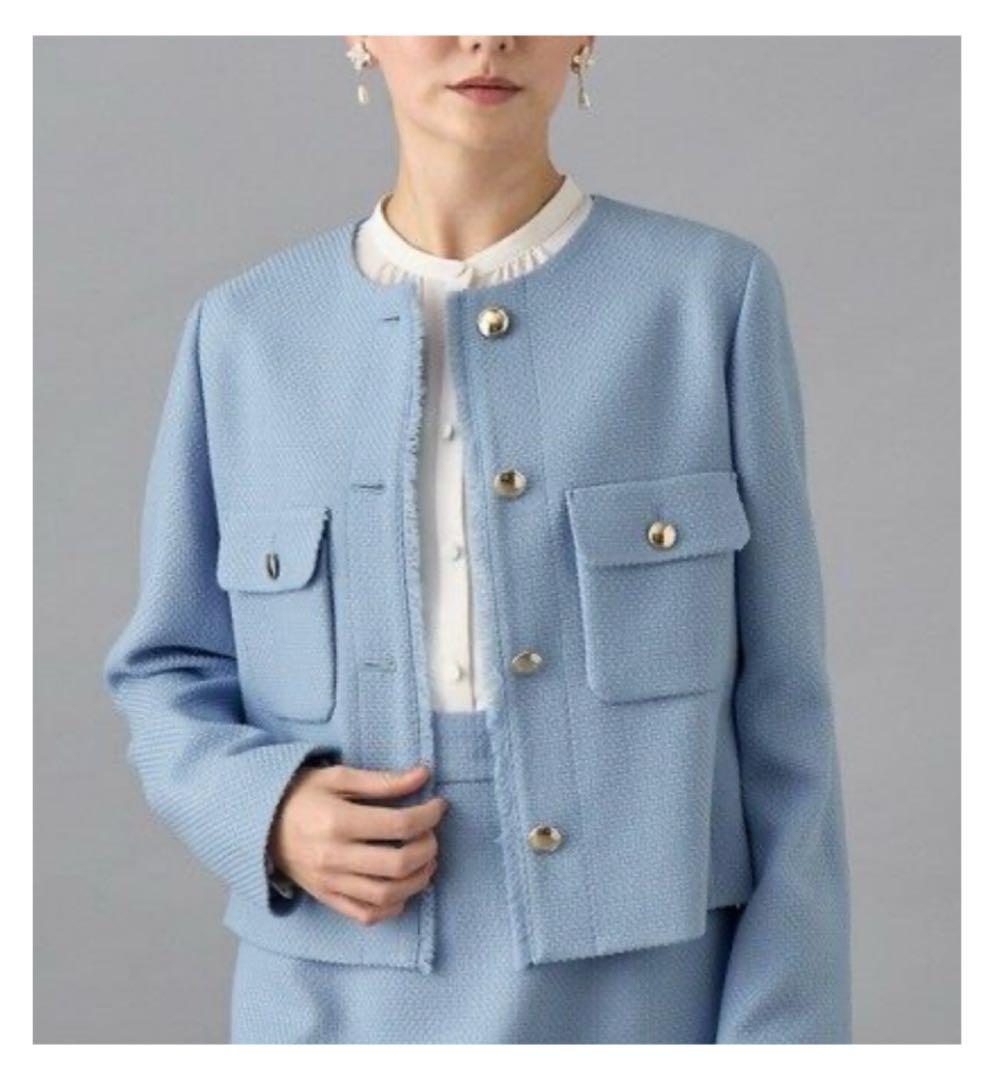 chamiさま⭐︎2024AW アナイ ウールプリペラ ノーカラージャケット 38