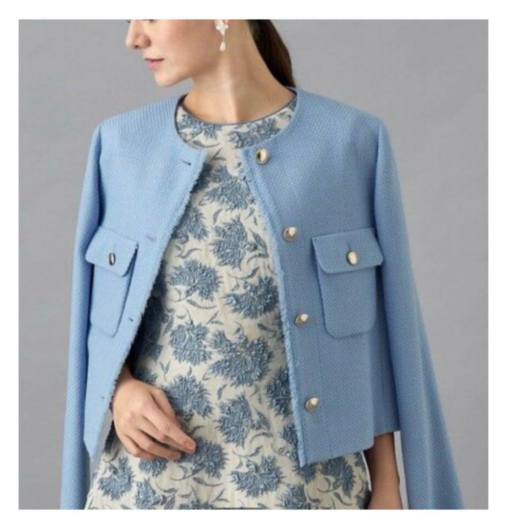 chamiさま⭐︎2024AW アナイ ウールプリペラ ノーカラージャケット 38