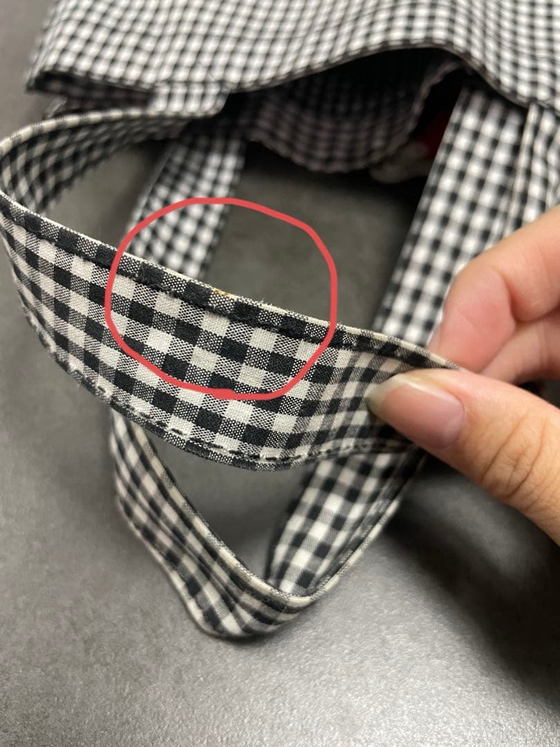 ゆ*り様 familiar ギンガムチェック トートバッグ